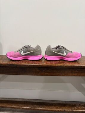 Nike Air Pegasus 30 Running Shoes Gray Pink Breathable Mesh Sneakers 7